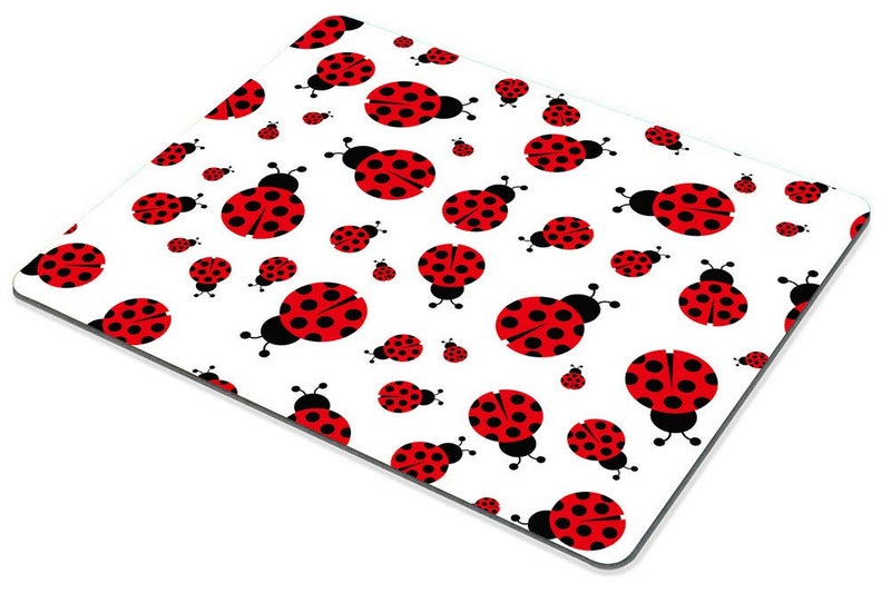 Smooffly Non-Slip Rectangle Mousepad, Red Ladybug Mouse Pad for Home, Office and Gaming Desk - Image 4